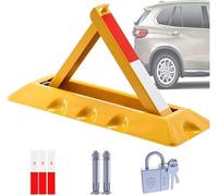 Parking Guardrails Lockable Parking Barrier Folding Car Park Security Folding Parking Lock Car Parking Pole Triangular Heavy Duty Parking Security Bollards