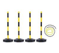 Parking Guardrails Parking Barrier Anti-Rust and Waterproof Car Parking Space Lock Bollard High Visibility Lockable Fold Down Car Parking Barrier Post Private Car Park Driveway Guard Saver Blocke(6)