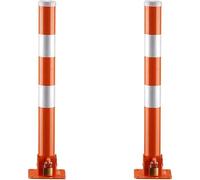 Parking Guardrails Parking Post, High Visibility Night-time Parking Lock, Rustproof and Waterproof Parking Bollard, Parking(2pack)
