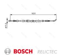 Parking Hand Brake Cable VW:TRANSPORTER V T5,MULTIVAN V 5 7E0609701D 7E0609701C