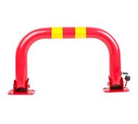 Parking Locks Parking Piles Parking Barriers Heavy Metal Folding Piles Parking Bollards Parking Spaces Occupy The Ground No Parking Signs for Safe Passage,Red-33x60cm