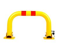 Parking Locks Parking Piles Parking Barriers Heavy Metal Folding Piles Parking Bollards Parking Spaces Occupy The Ground No Parking Signs for Safe Passage,Yellow-33x80cm