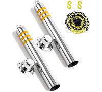 Parking Locks, Parking Piles,Parking Bers A Pack of 2 Bollards with Plastic Chains and Locks, Reflective Parking Bers, Stainless Steel Parking Pillars Sturdy and, Easy to Install (Si