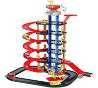 Parking Lot Ascending Slide Tracks Playset, Multi-Level Spiral Ramp, Improve Hand-Eye Coordination, Motor Skills, And Problem-Solving Abilities, Long-Lasting Use