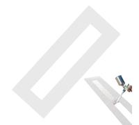 Parking Lot Stripe Templates - Reusable Foldable Parking Strip Stencil, Silicone Foldable Straight Lines Stencil, for Pavement Marking, Road Markings, Driveways