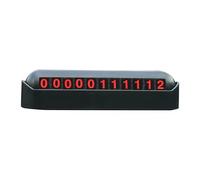 Parking Number Display Plate - Card For Dashboard, Auto Communication Tag | Temporary Vehicle Caller Info Plate, Car Phone Display Marker, Compact Identifier For Windshield, Stylish Phone Numb