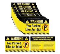 Parking Offense Cards - 50 Pack Funny Notes, Multi Pattern Stickers with Bold Messages, Fake Ticket with Eye-Catching Design, Prank for Cars, Novelty Gift
