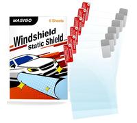 Parking Permit and Tax Disc Holder for Car Windscreen - 6 Pack, 10 x 15 cm Static Cling Clear Plastic Film for Easy Application, Removal and Re-Application - Heat-Resistant, No Residue