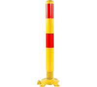Parking Post Construction Cone Street Stanchion Spring Delineator Post 24 Inch, Metal Construction Traffic Parking Warning Poles/Warning Cones, Driveway Posts - With Silicone,1 Pcs High 60cm/23.6in