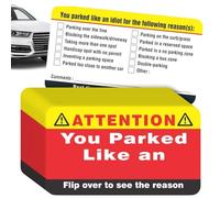Parking Prank Cards,100 Piece Learn How to Park Cards | Humorous 3.5X2.01 Inches Violation Notices for Adults Men Outdoor Car
