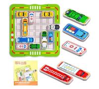 Parking Puzzle- Sorting Game| Educationals Toy, Learning Fine Motor Skills Challenges Logic Board Games For Kids Educational Brain Teaser & Patience Activity Moving Out Of The Garage