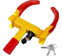 Parking Security clamp, for Range Rover Sport SVR (2014-2022), Universal Wheel Lock Heavy Duty Security Trailer Wheel Lock Anti Theft Wheel Locks (Red-Yellow)