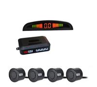 Parking Sensor Car LED Parking Sensor Kit With 4 Radar Accurate Digital Display Of Obstacle Distance Alarm Parktronic Kit （Blue)(Black)