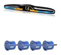 Parking Sensor Car Rear Reversing Radar Multiple Parking Sensor Kit Backlight Display Backup Monitor Detector Assistant 4/6/8(Blue,6)