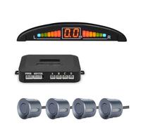 Parking Sensor Parking Sensor Kit With 4 Radar LED Accurate Digital Display Of Obstacle Distance Alarm Parktronic Kit Detector （Blue Sensors)(Grey Sensors)