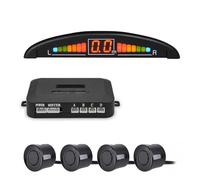 Parking Sensor Parking Sensor Kit With 4 Radar LED Accurate Digital Display Of Obstacle Distance Alarm Parktronic Kit Detector （Blue Sensors)(Black Sensors)