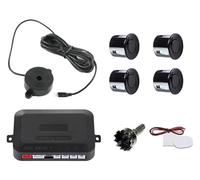 Parking Sensors Car Parking Sensor Kit 22mm 4 Sensors Buzzer Reverse Backup Sound Alert Indicator Probe System 12V
