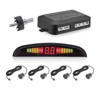 Parking Sensors for Vehicles: of car parking sensor with 4 sensor radar kit, wireless reverse backup LCD alarm buzzer reminder for is