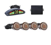 Parking Sensors Front Parking Sensor Kit Auto Car Prefix Parktronic Vehicle Assistant Buzzer Alarm Volume Not Backup Radar Parking Sensors Sensor(Pearl White)(Brown)