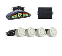 Parking Sensors Front Parking Sensor Kit Auto Car Prefix Parktronic Vehicle Assistant Buzzer Alarm Volume Not Backup Radar Parking Sensors Sensor(Pearl White)(Pearl White)