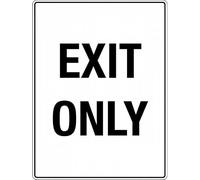 Parking Sign - Exit Only - Traffic Safety 8x12 Metal Tin Sign Garage Man Cave Wall Decor
