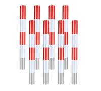 Parking Space Lock Lockable Barrier Safety Bollard - Rustproof Waterproof Traffic Security Bollard with Reflective Strips for & Traffic-Sensitive Areas (Single Pack, 1000mm)