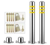 Parking Space Lock, Removable Metal Driveway Post with Padlock, Durable and Secure for Alley Entrance