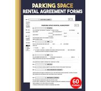 Parking Space Rental Agreement Forms: Car Parking Lot & Garage Lease Contract Logbook for Property Owners | 60 Forms, 120 Two-Sided Pages