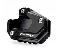 Parking Stand Motorcycle Accessories Kickstand Enlarge Plate Pad Foot Side Stand For BMW R1300RT R 1300 RT 1300RT 2025 2026(Black- Silver)