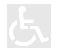 Parking Stencil for Disabled People - Reusable Silicone Wheelchair Pavement Template | Foldable Disability Sign Concrete, Pavement, Asphalt, Stripes, Driveway, Durable, Easy to Use