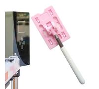 Parking Toll Pay Pole - Contactless Toll Pole with Card Holder, Telescopic Toll Pole for Parking Aid | Card Holder, Pink + Pure White, riferimento alla descrizione, Please refer to description