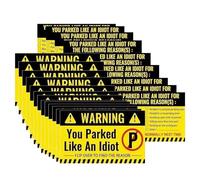 Parking Violation Note Cards - 50 Piece Set With Clear Multi Reason Notices For Vehicle Alerts, Bold Printed Layout For Easy Readability Attention Design, Tear Resistant Paper + Smooth Writing