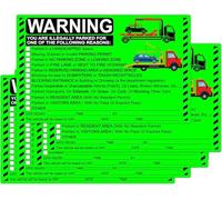 Parking Violation Stickers Hard to Remove You are Illegally Parked Tow Reserved Handicapped,Private Parking Stickers 5 x 8 Inch - You are Illegally Parked Towing Labels for Cars 25 Pack