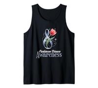 Parkinson Disease Awareness Month Tulip Parkinson Support Tank Top