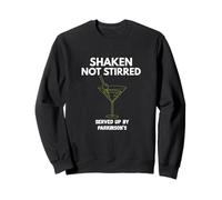 Parkinson’s Shaken Not Stirred Martini Shaker Server Funny Sweatshirt
