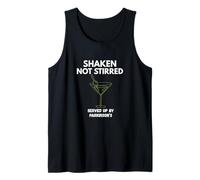 Parkinson’s Shaken Not Stirred Martini Shaker Server Funny Tank Top