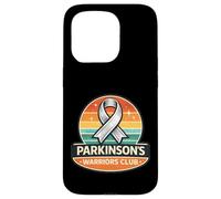 Parkinson’s Warrior Silver Awareness Ribbon Support Retro Case for iPhone 15 Pro