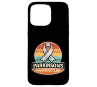 Parkinson’s Warrior Silver Awareness Ribbon Support Retro Case for iPhone 15 Pro Max