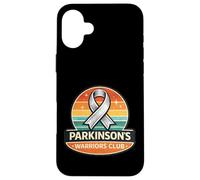 Parkinson’s Warrior Silver Awareness Ribbon Support Retro Case for iPhone 16 Plus