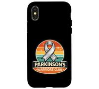 Parkinson’s Warrior Silver Awareness Ribbon Support Retro Case for iPhone X/XS