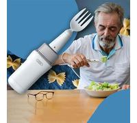 Parkinson Spoon, APP Hand Tremor Adaptive Utensil with Replaceable Serving Automatic Rotating Head, 360° All-Round Anti-Shake and, Eating Data Analysis, for Stroke, Polio