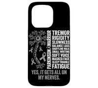Parkinson Warrior It gets all on my nerve Parkinsons disease Case for iPhone 15 Pro