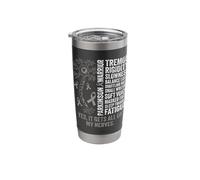 Parkinson Warrior It gets All on My Nerve Parkinsons Disease Stainless Steel Insulated Tumbler