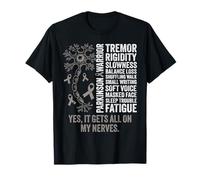 Parkinson Warrior It gets All on My Nerve Parkinsons Disease T-Shirt