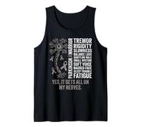 Parkinson Warrior It gets All on My Nerve Parkinsons Disease Tank Top
