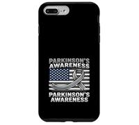 Parkinson's Awareness American Flag Gray Ribbon USA Case for iPhone 7 Plus/8 Plus