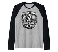 Parkinson's Disease Awareness Month April Support Wear Grey Raglan Baseball Tee