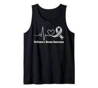 Parkinson's Disease Awareness Month April Support Wear Grey Tank Top