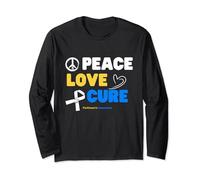 Parkinsons Disease Awareness Peace Love Cure Parkinsons Long Sleeve T-Shirt