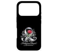 Parkinson's Disease Awareness Silver Ribbon And Red Tulip Case for iPhone 17 Pro